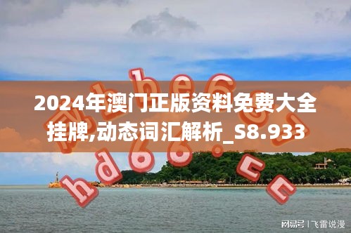 2024年澳门正版资料免费大全挂牌,动态词汇解析_S8.933