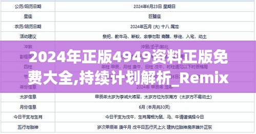2024年正版4949资料正版免费大全,持续计划解析_RemixOS55.457-9