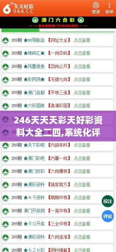 246天天天彩天好彩资料大全二四,系统化评估说明_Notebook14.607-8