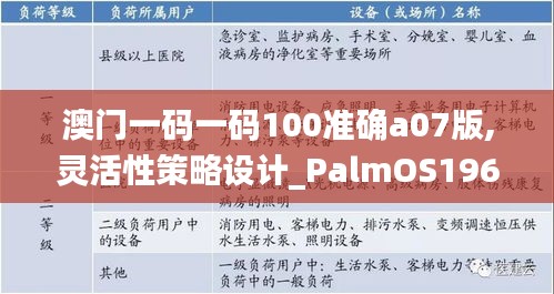 澳门一码一码100准确a07版,灵活性策略设计_PalmOS196.353-6