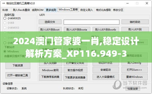 2024澳门管家婆一肖,稳定设计解析方案_XP116.949-3