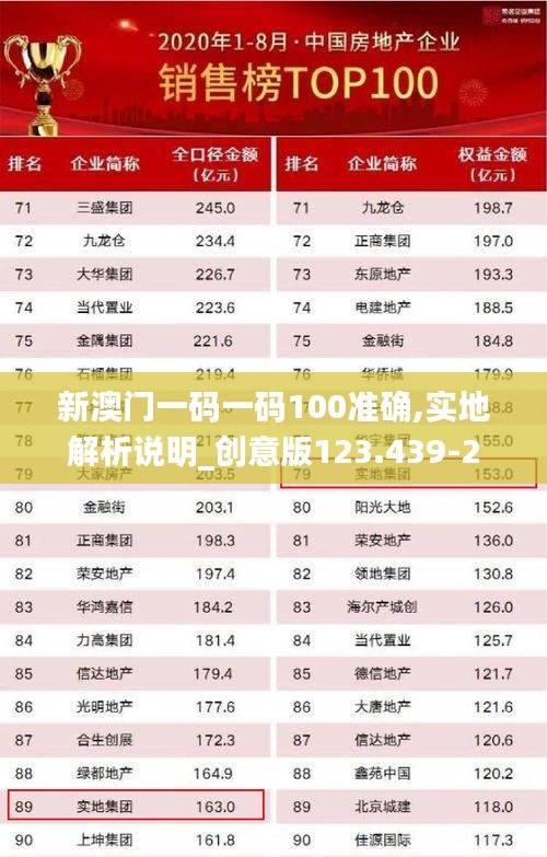 新澳门一码一码100准确,实地解析说明_创意版123.439-2