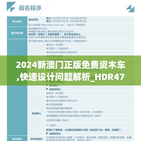 2024新澳门正版免费资木车,快速设计问题解析_HDR47.114-6