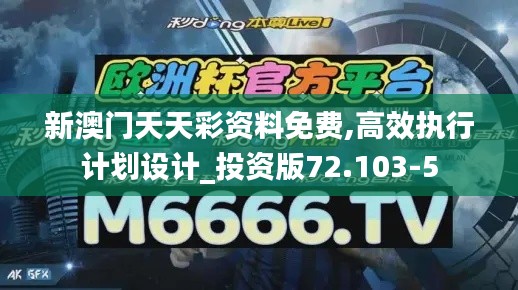新澳门天天彩资料免费,高效执行计划设计_投资版72.103-5