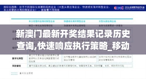 新澳门最新开奖结果记录历史查询,快速响应执行策略_移动版3.109