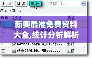新奥最准免费资料大全,统计分析解析说明_精英款8.837