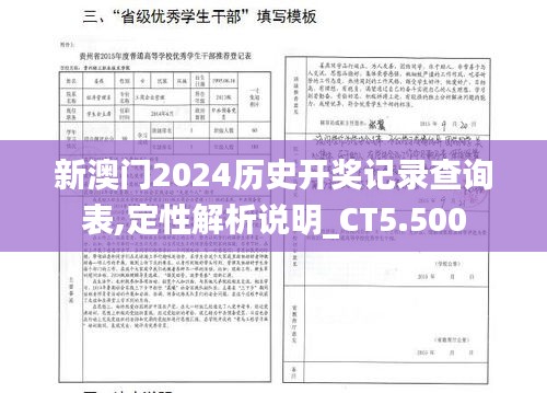 新澳门2024历史开奖记录查询表,定性解析说明_CT5.500