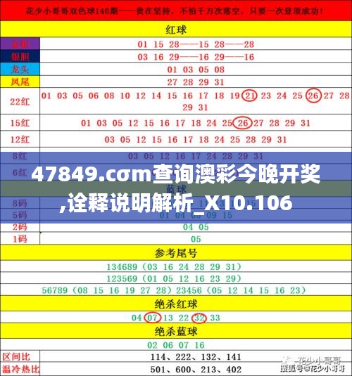 47849.cσm查询澳彩今晚开奖,诠释说明解析_X10.106