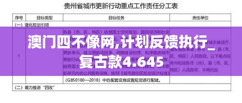 澳门四不像网,计划反馈执行_复古款4.645