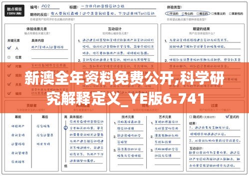 新澳全年资料免费公开,科学研究解释定义_YE版6.741