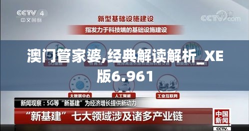 澳门管家婆,经典解读解析_XE版6.961