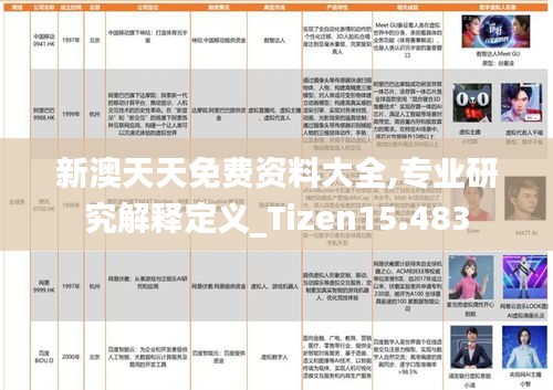 新澳天天免费资料大全,专业研究解释定义_Tizen15.483