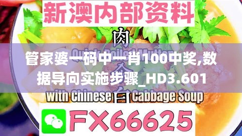 管家婆一码中一肖100中奖,数据导向实施步骤_HD3.601