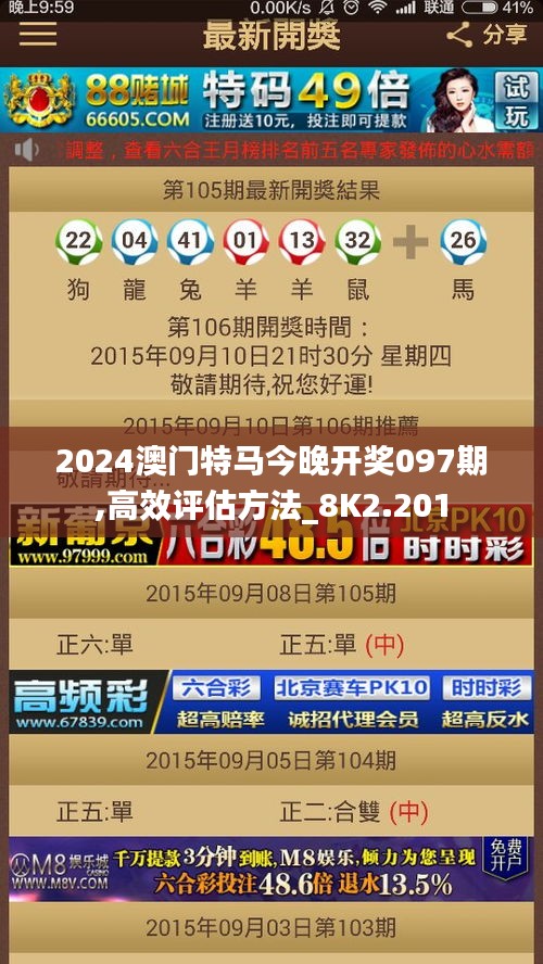 2024澳门特马今晚开奖097期,高效评估方法_8K2.201