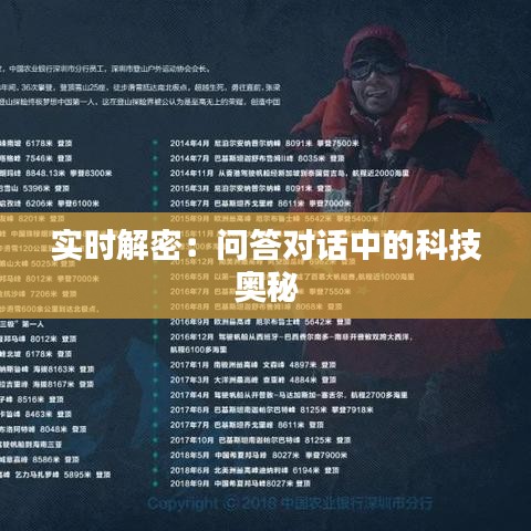 实时解密：问答对话中的科技奥秘