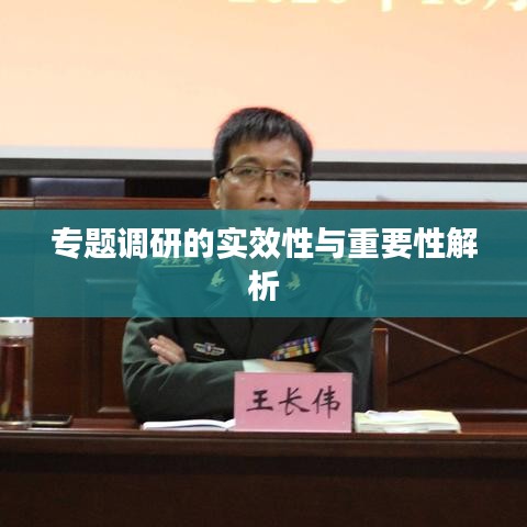 专题调研的实效性与重要性解析