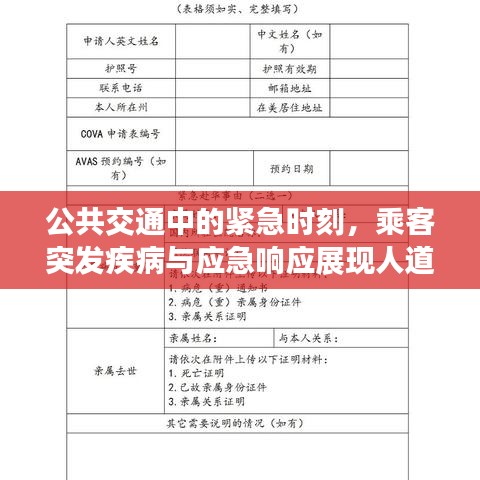 公共交通中的紧急时刻，乘客突发疾病与应急响应展现人道关怀