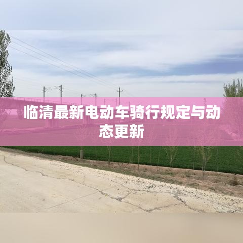 临清最新电动车骑行规定与动态更新