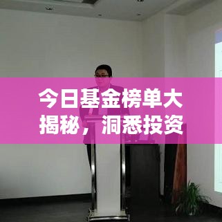 今日基金榜单大揭秘，洞悉投资趋势的最新排名与关键指标分析