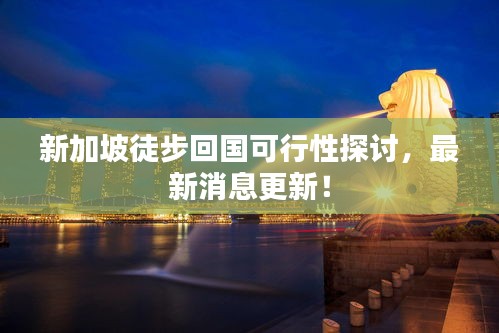 新加坡徒步回国可行性探讨，最新消息更新！